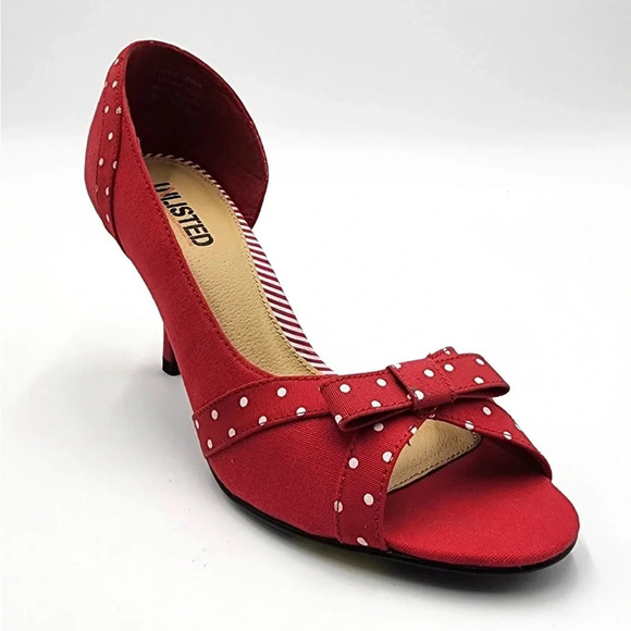 Unlisted A‎ Kenneth Cole Production Red Polka Dot Women’s Shoes - Picture 8 of 12
